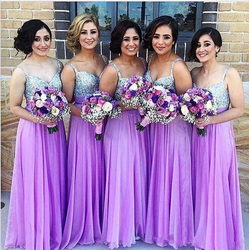 purple maids dresses