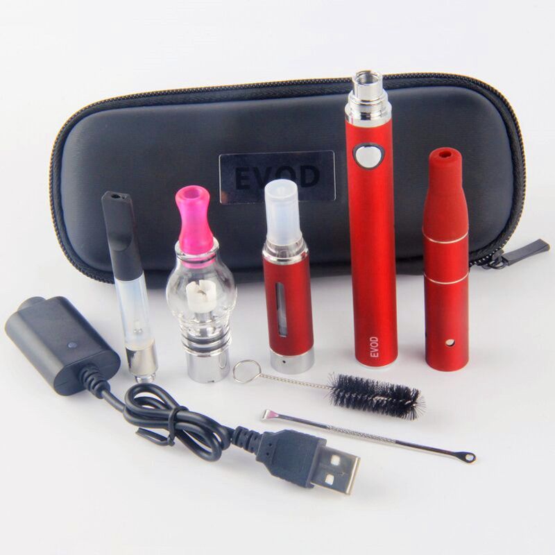 4 In 1 EVOD Vaporizer Dry Herb Dab Pens Starters Kit Ce3 510 Vape