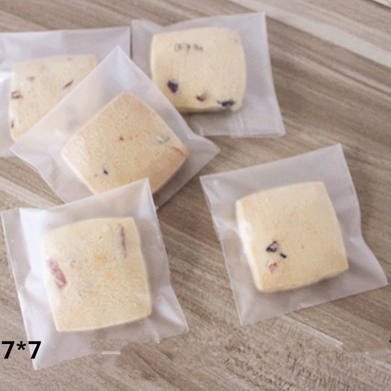2019 Self Adhesive Frosted Cookie Bags Self Seal Plastic Cookie Pack