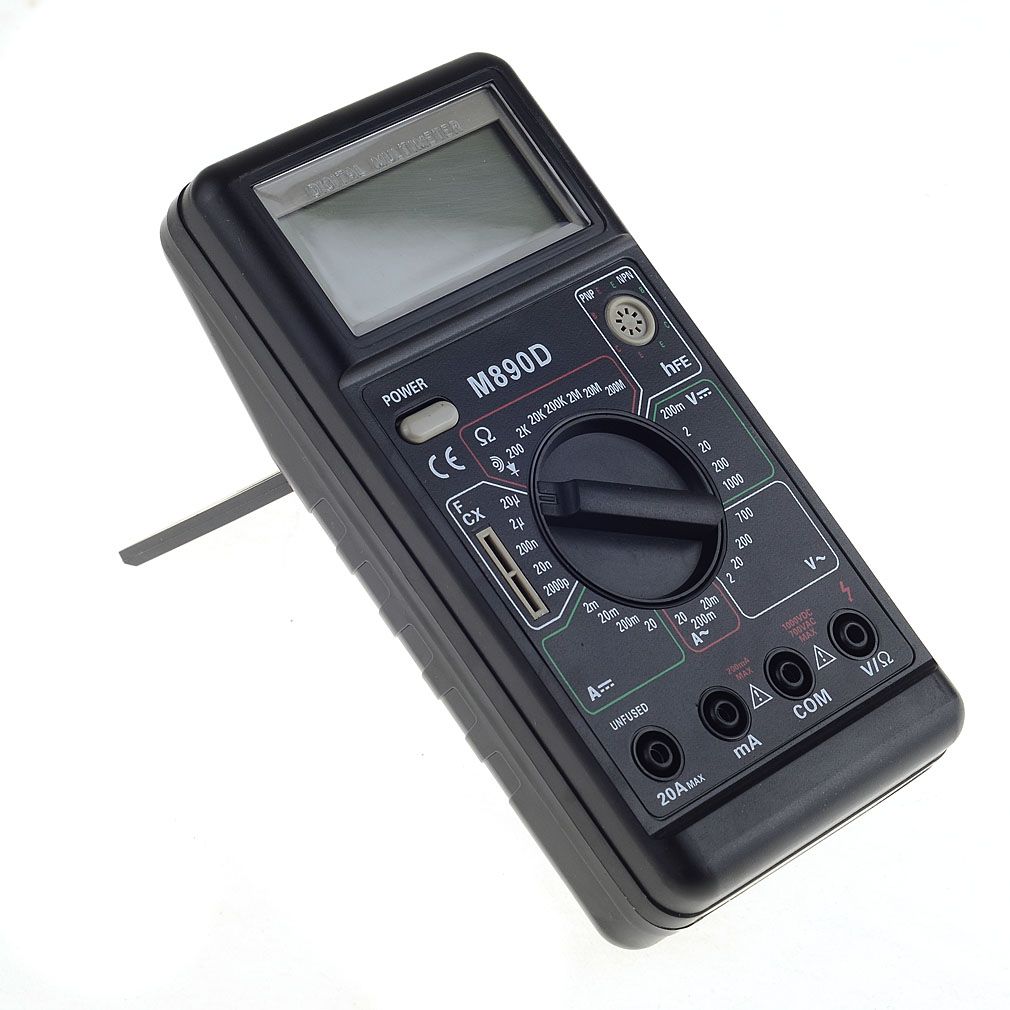 2020 M890D Digital Multimeter DMM AC/DC Ohm Meter W/ Capacitance HFE ...