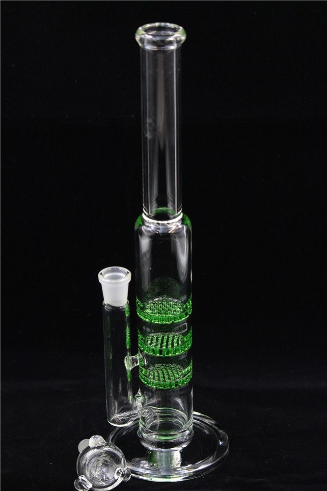 2021 Hand Blown Glass Bong Handy Glass Water Pipes 3 Layer Percolator Bubbler Recycler