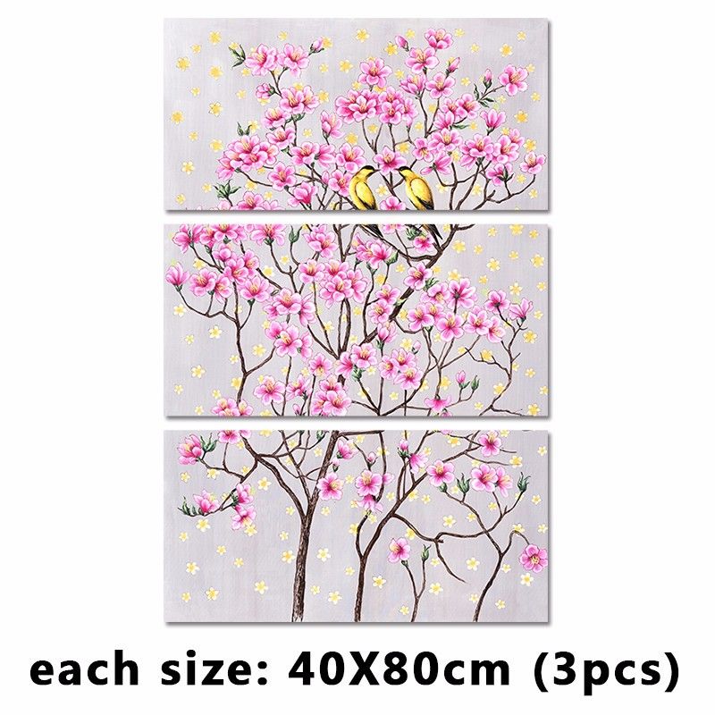 Acquista 3 Pz Retro Stile Giapponese Del Giappone Decorazione Rosa Fiore Di  Pesco Giallo Uccelli Wall Art Immagini Tela Pittura Soggiorno Senza Cornice  A 10,63 € Dal Xiaofang8810 | DHgate.Com