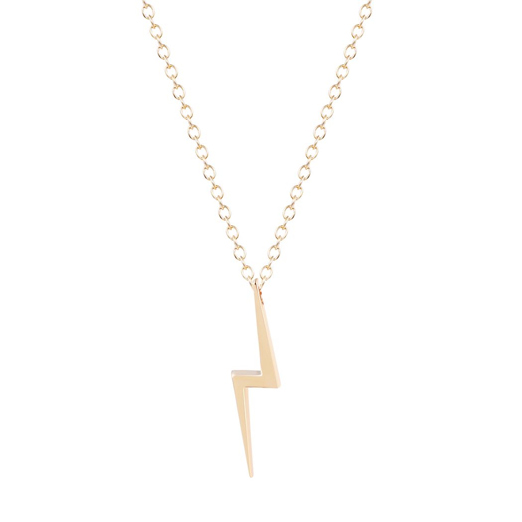Wholesale Natural Big Lightning Bolt Charm Necklace Pendant Collares Fashion Jewelry Gift Necklace For Girls And Women Red Pendant Necklace Custom Jewelry ...