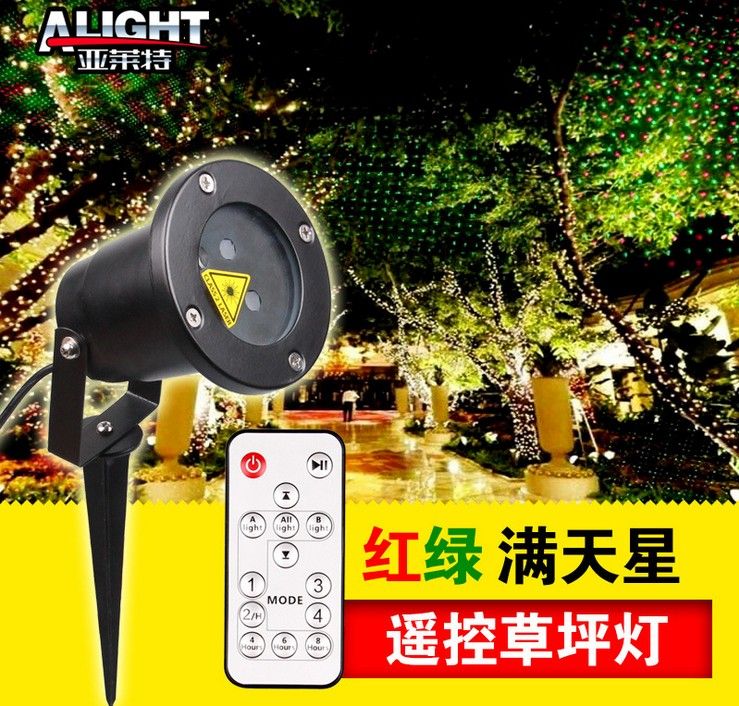 Laser Outdoor Lights Dynamic Remote Control Firefly Stage Landscape Red Green Projector Garden Sky Star Lawn Lamps