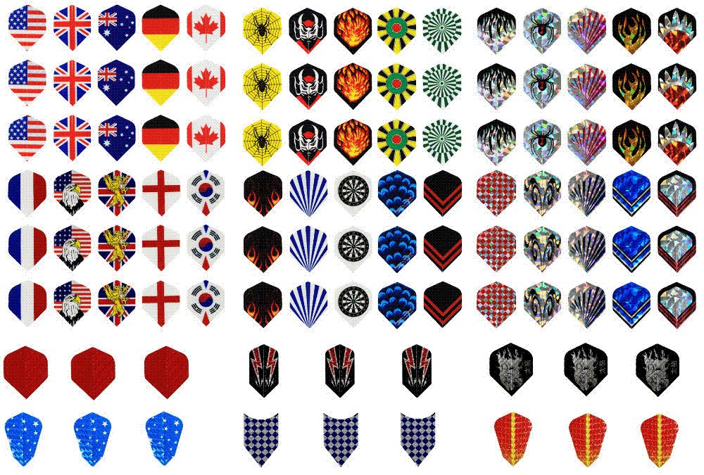2020 New Dart Flights In 120 Kinds Of Nice Patterns Darts 0.24Dart