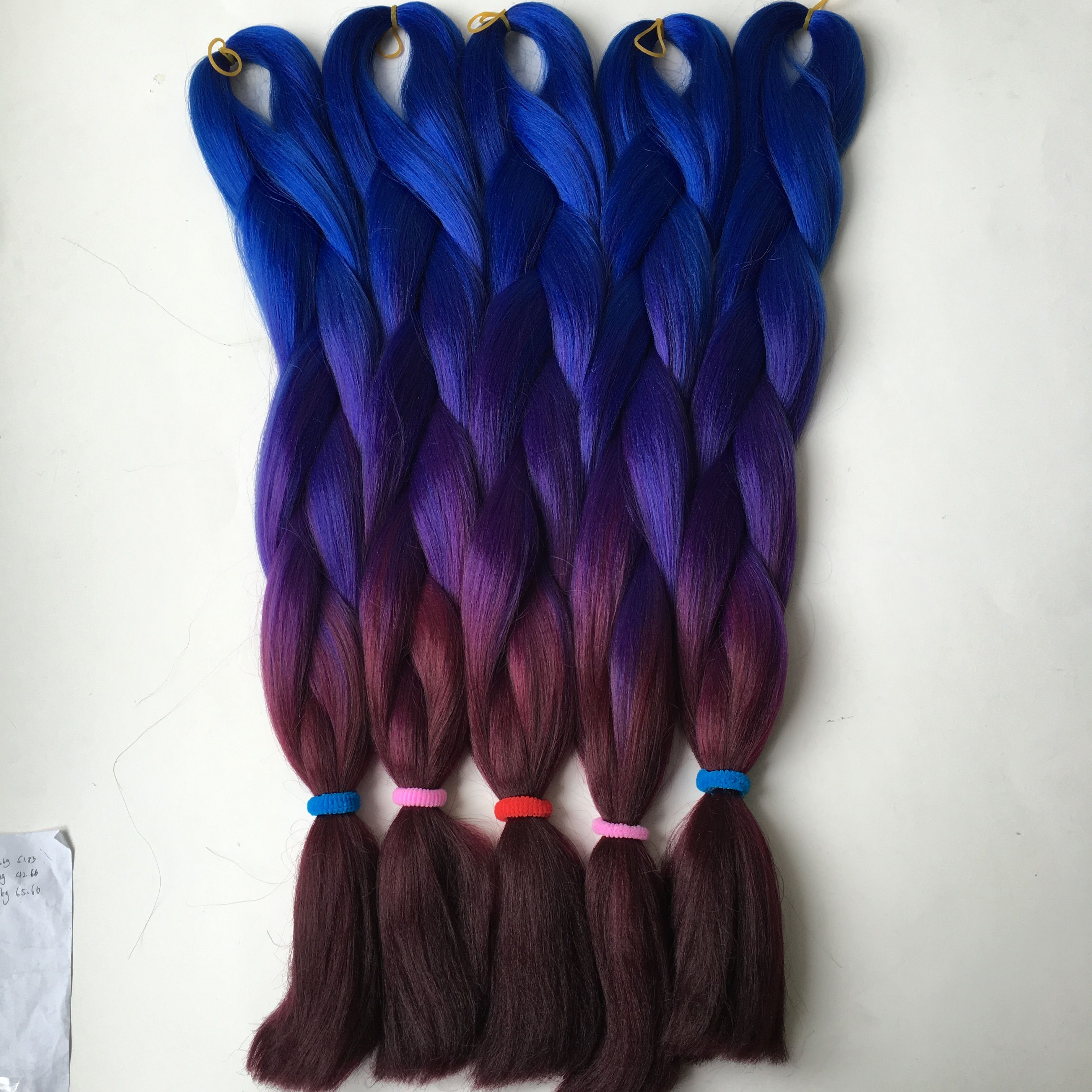 Kanekalon Jumbo Braid Color Chart