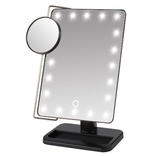 Led Makeup Mirror Make Up Stand For Desk With 10x Led Makeup Mirror Make Up Stand For Desk With 10x Magnify Small Round Color Gift Box Retail Ng Large Bathroom Mirrors