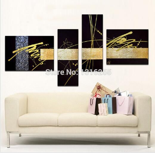 Black And Gold Wall Art discount handmade black gold silver modern abstract wall art oil Black And Gold Wall Art discount handmade black gold silver modern abstract wall art oil