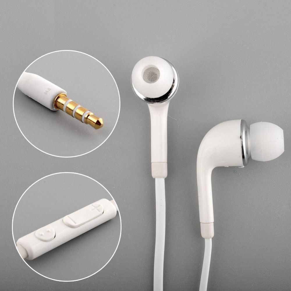 Top High Quality J5 Earphone White Handsfree Headset