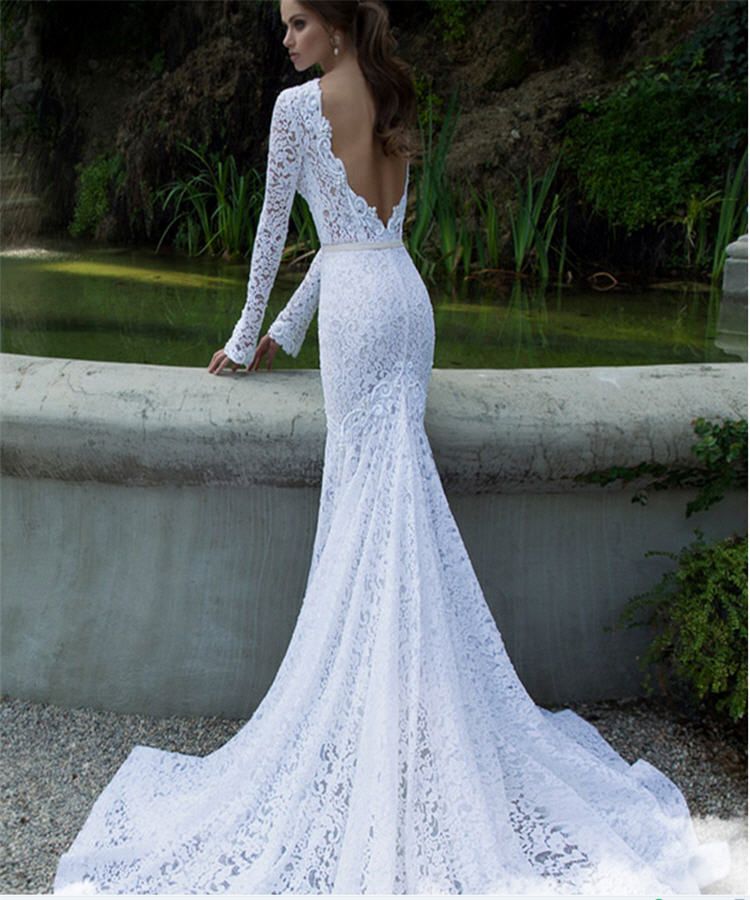 2017 Sexy Backless Wedding Dresses Online Gorgeous Wedding Gowns Unique ...