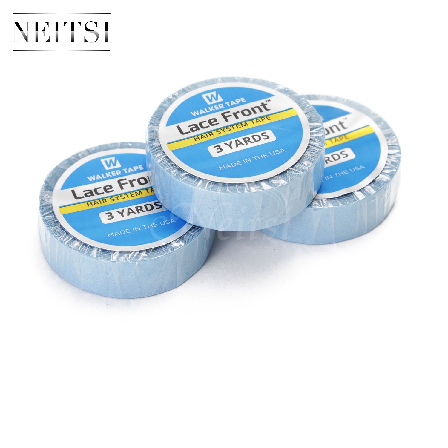 2019 Neitsi 1.27cm Blue Lace Front Support Tape/Glue Super Glue Tape
