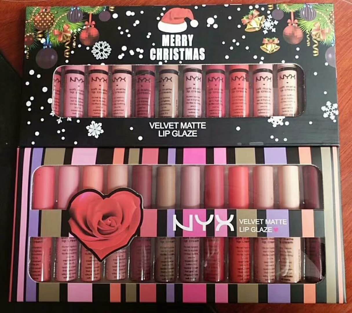 2017 NEWEST Women NYX Lip Cream Makeup NYX Merry Christmas Lipstick Lip