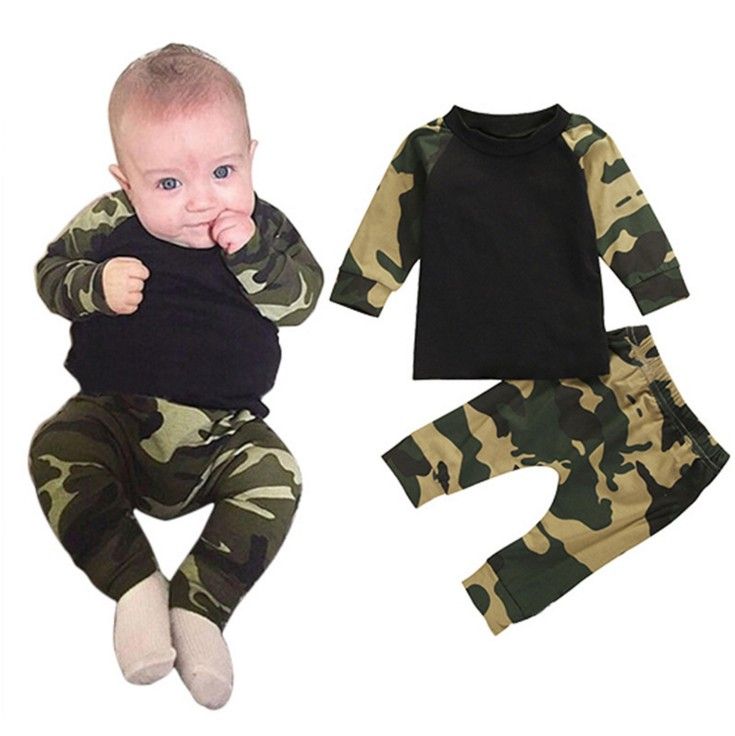 baby boy camo outfit