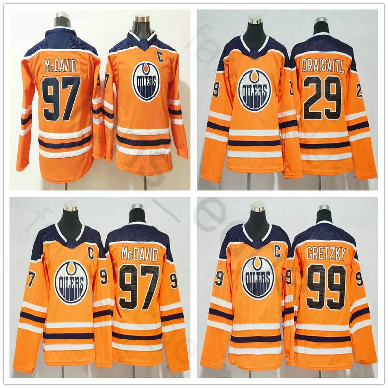 2020 2018 New Season Edmonton Oilers Jerseys 29 Leon Draisaitl 97