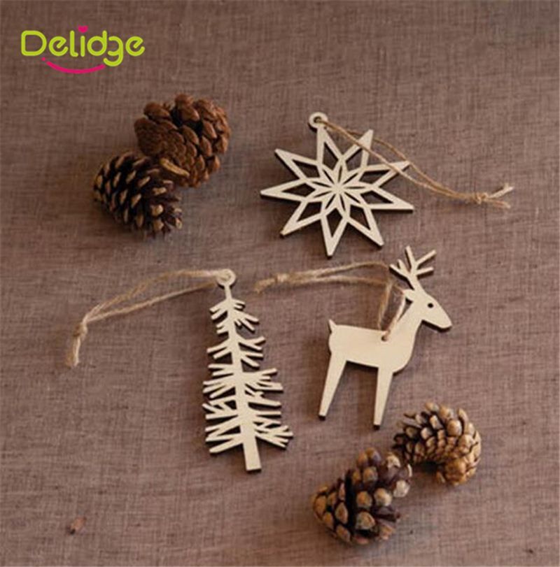 2 Types Christmas Party Ornaments Elk Snow Tree Christmas Decoration