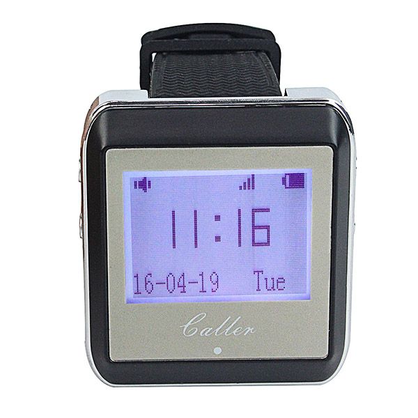 RELOJ RECEPTOR AVISOS A CAMARERO DE PULSERA CON SONIDO Y VIBRACIÓN