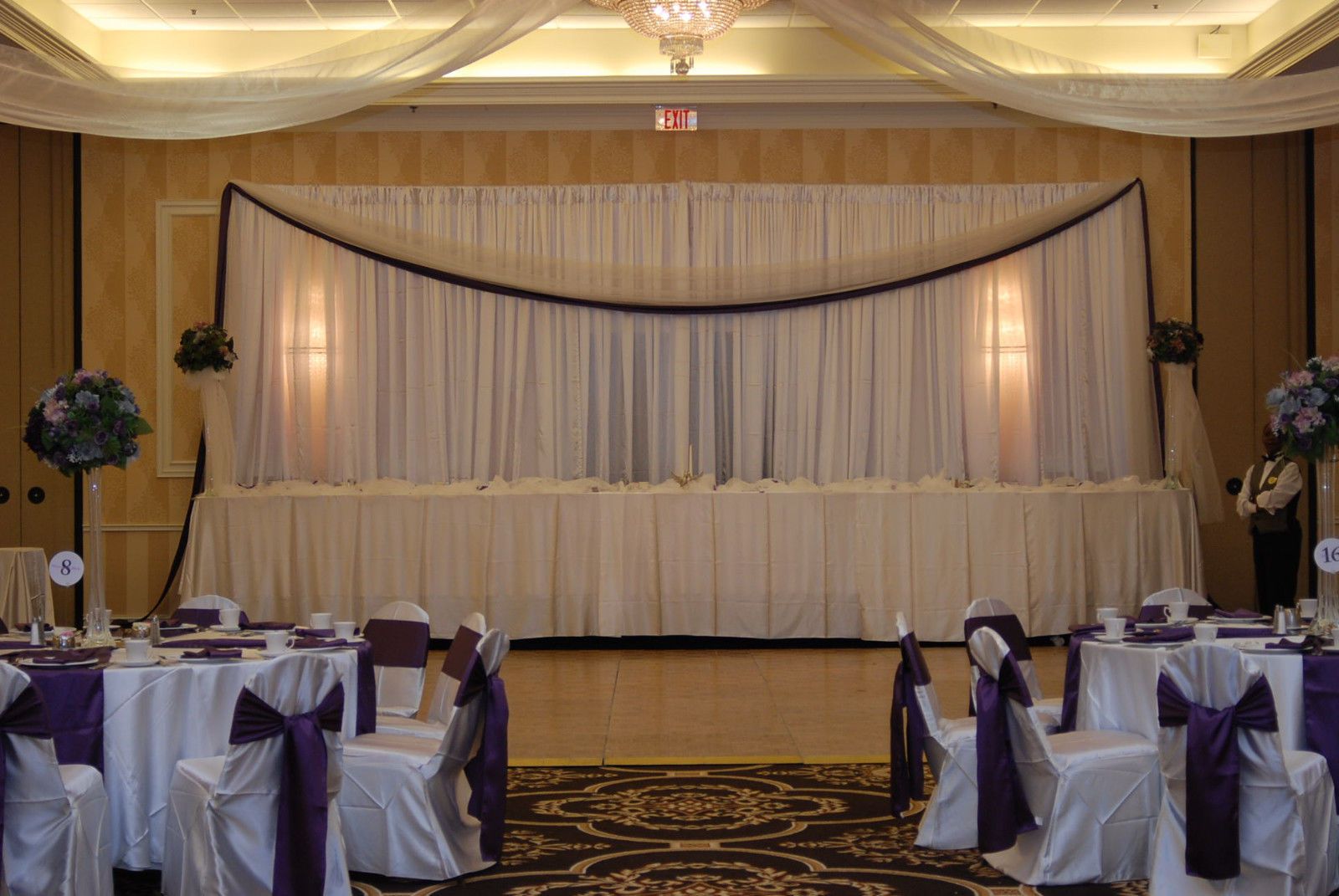 DHL Wedding Curtain Backdrops Wedding Stage Decorations Backdrop