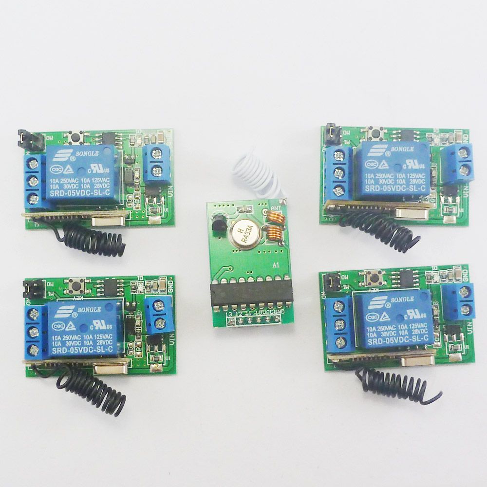 DC5V 433MHz Transmitter Control Delay Relay Receiver Kits Arduino Wilress  Bulb DC 5v Wireless Remote Control Delay Time Timer Online with  $32.56/Piece on ...