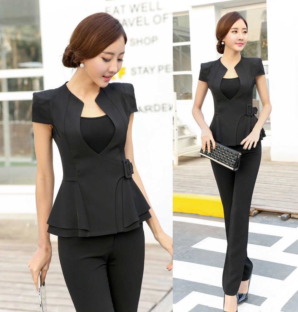 2019 Wholesale Novelty Ladies Pant Suits For Women Business Suits