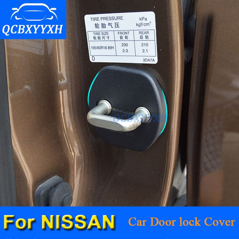 Car Door Lock Protective Cover For Nissan Tiida Rogue Qashqai X Trail