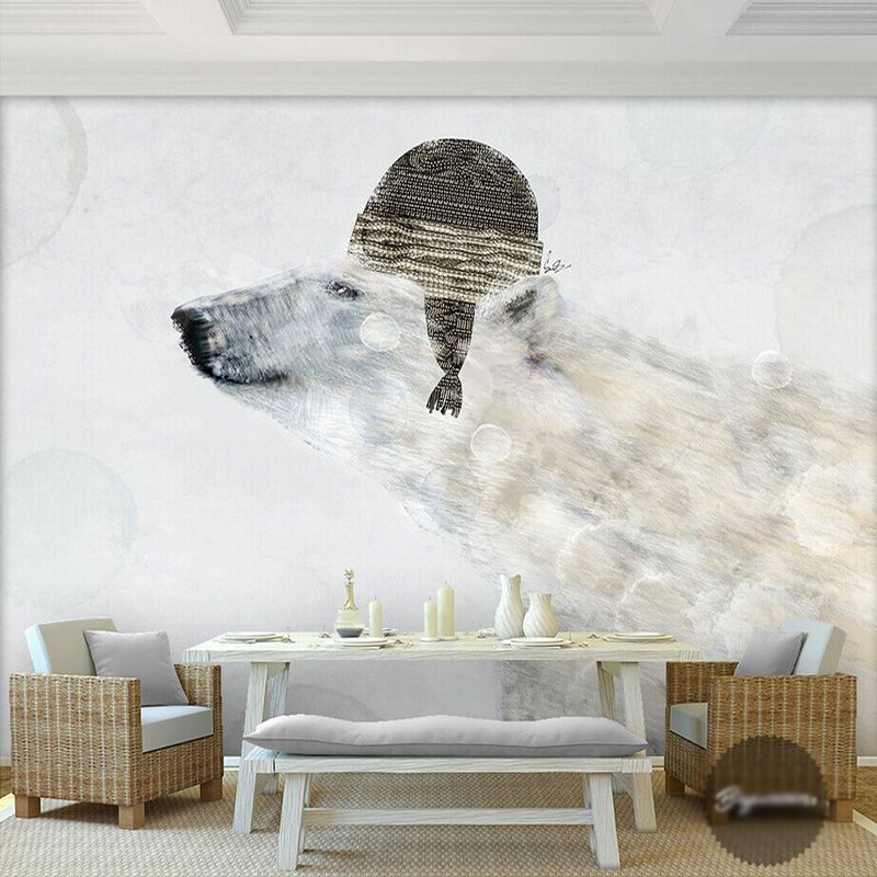 Cute Polar Bear Wallpaper Wall Mural 3d Cartoon Photo Wallpaper Kids Bedroom Living Room Childrens Hospital Tv Backdrop Wall 3d Wallpaper Girls Wallpapers Good Hd Wallpaper From Fashion In The Box 23 31 Dhgate Com