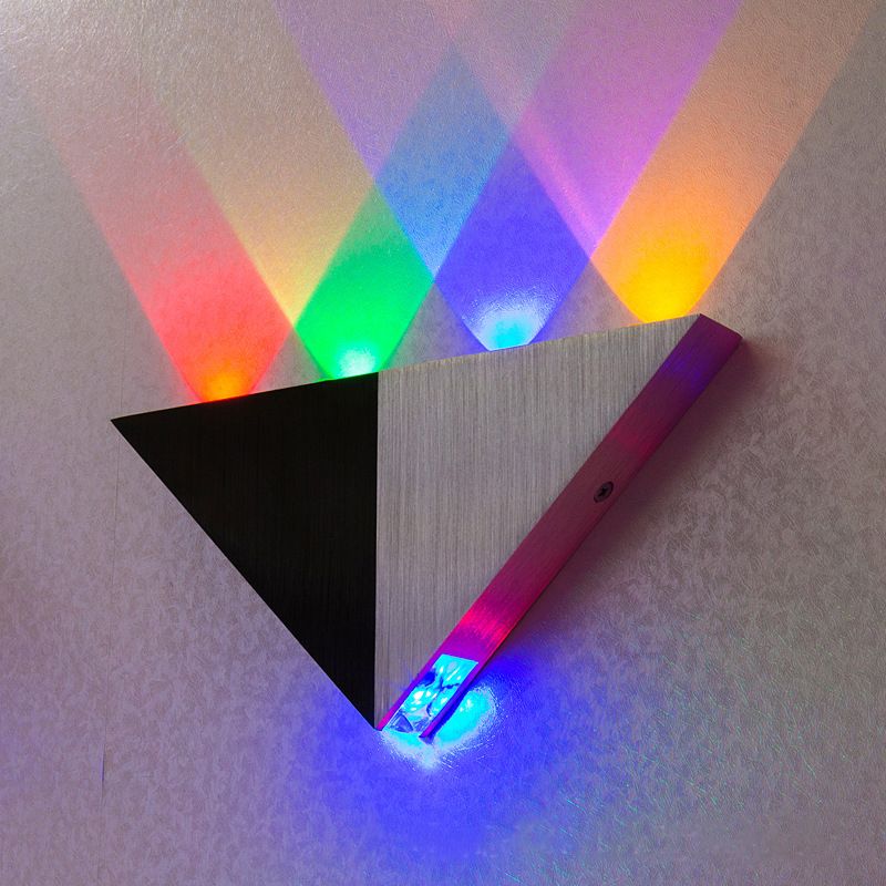 compre lampara de pared led triangular de 5w apliques lampara de espejo retroiluminacion luz decorativa led luz de pasillo barra de lampara de fondo