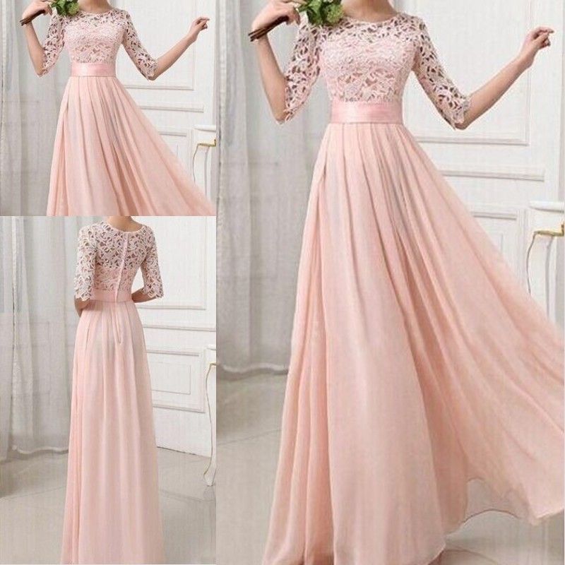 champagne pink dress