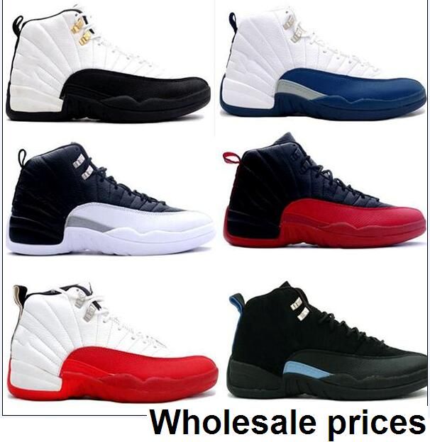 2018 Wholesale Blue Playoff 12 Gamma Blue 12s The Master Taxi PS Men Size Basketball Shoes With 