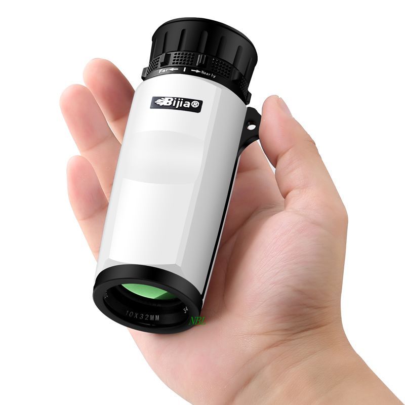 Portable 10X Waterproof Monocular Telescope 10x32 Pocket Sized Green