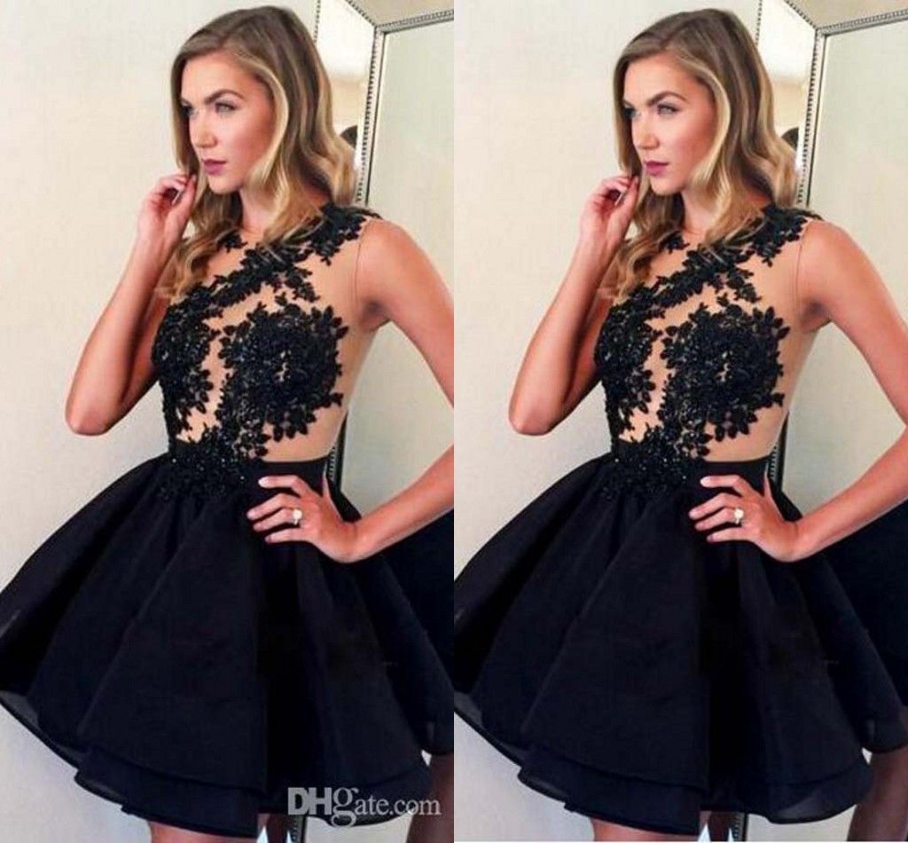 lace back homecoming dress