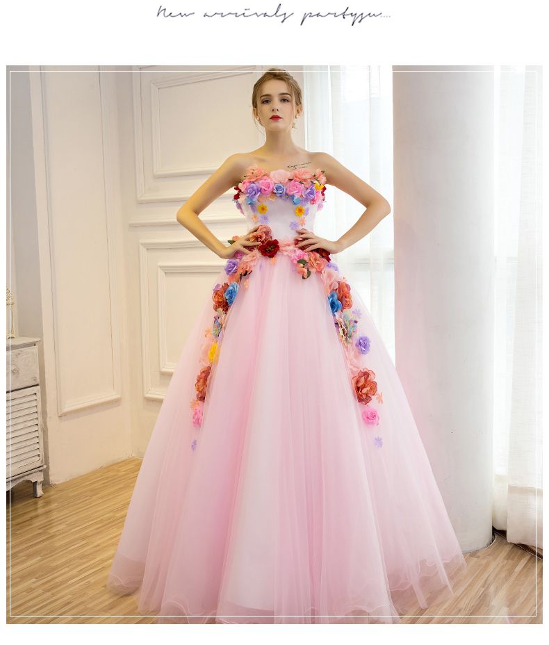 Pink Flowers Dress