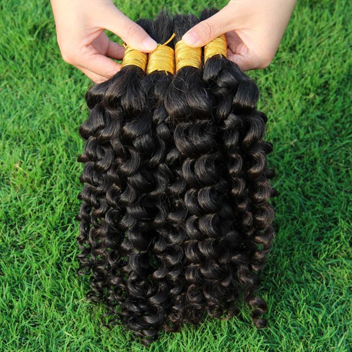Mongolian Kinky Curly Braiding Hair 3 Bundles Cheap Afro ...