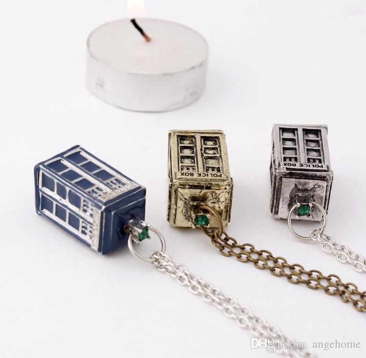 doctor who fashion necklaces doctor who 3d police box pendant necklaces christmas decorations gold silver blue xmas gift discount holiday decorations - Outdoor Police Christmas Decorations doctor who fashion necklaces doctor who 3d police box pendant necklaces christmas decorations gold silver blue xmas gift discount holiday decorations - Outdoor Police Christmas Decorations