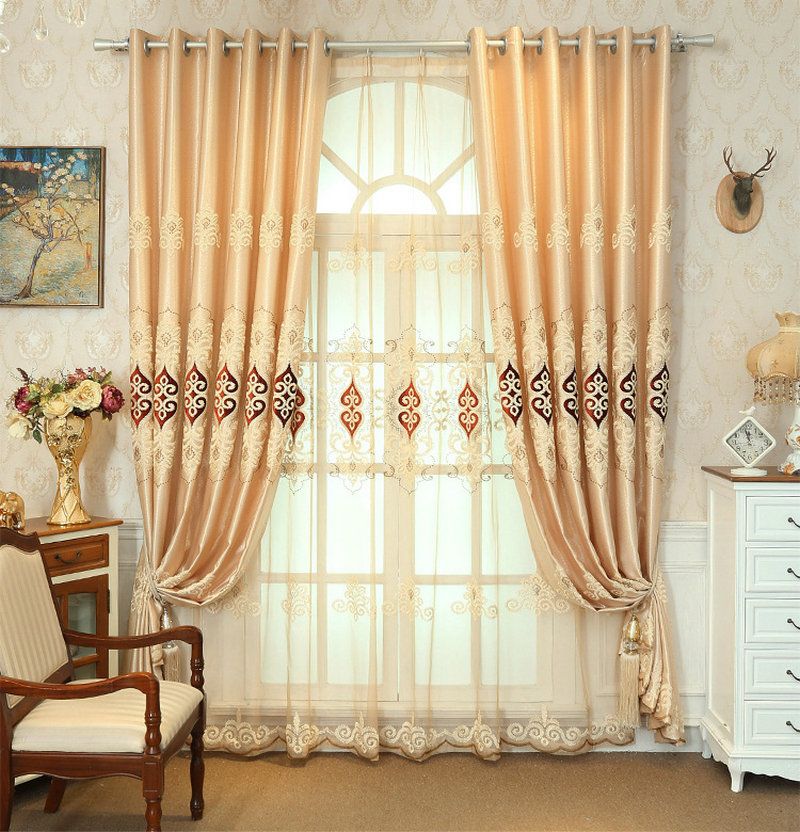 Best And Cheapest Curtain European Style Luxury Blackout Water Soluble ...