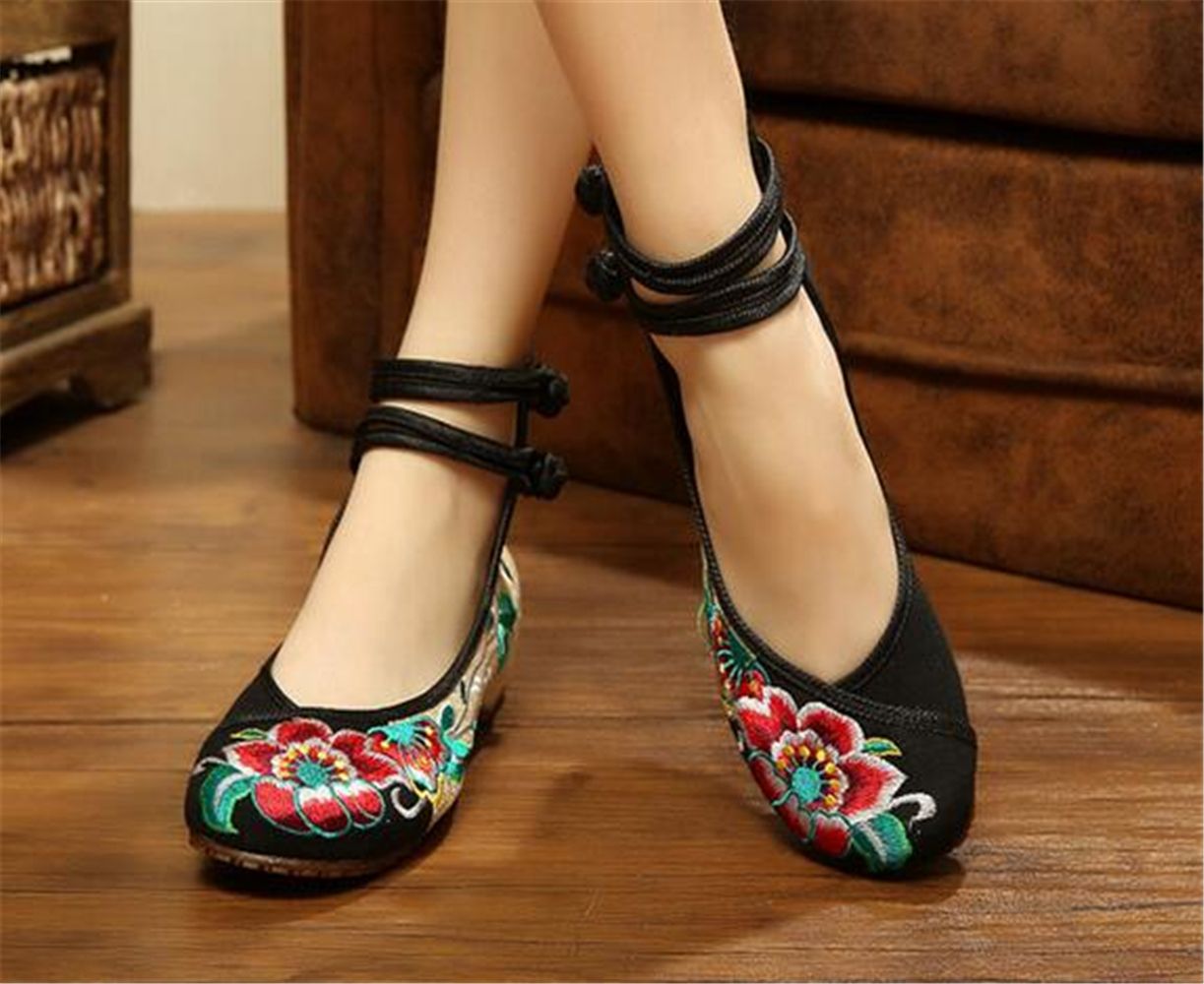 Embroidered Shoes Chinese Embroidered Floral Shoes Women Embroidered ...