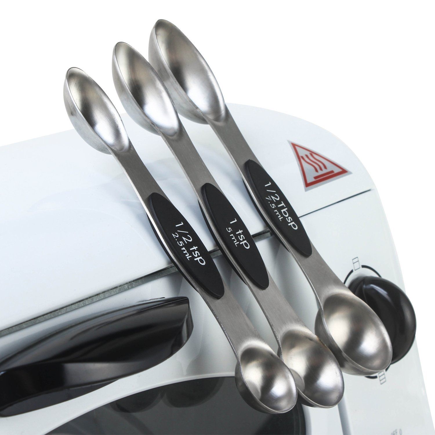 2021 18/10 Stainless Steel Double Sided Measuring Spoons Easy