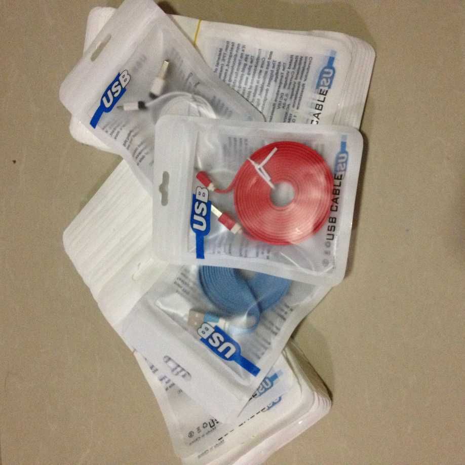 2020 PP Retail Box Bag For Cables USB Charger Data Cord Wire Line