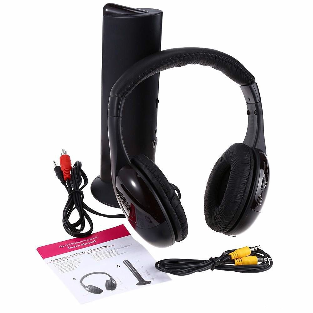 MH2001 5 In 1 Wireless Headphone Gaming Headphone Microphone Foldable Headphones With High