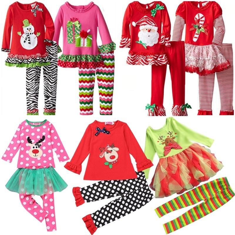 2019 Samgami Baby Childrens Girls Boutique Outfits Clothing Sets 2019 Samgami Baby Childrens Girls Boutique Outfits Clothing Sets Christmas Santa Long Sleeve Tops Ruffle Pants Suits Girls Christmas Dress Set MY From ... - 2019 Samgami Baby Childrens Girls Boutique Outfits Clothing Sets