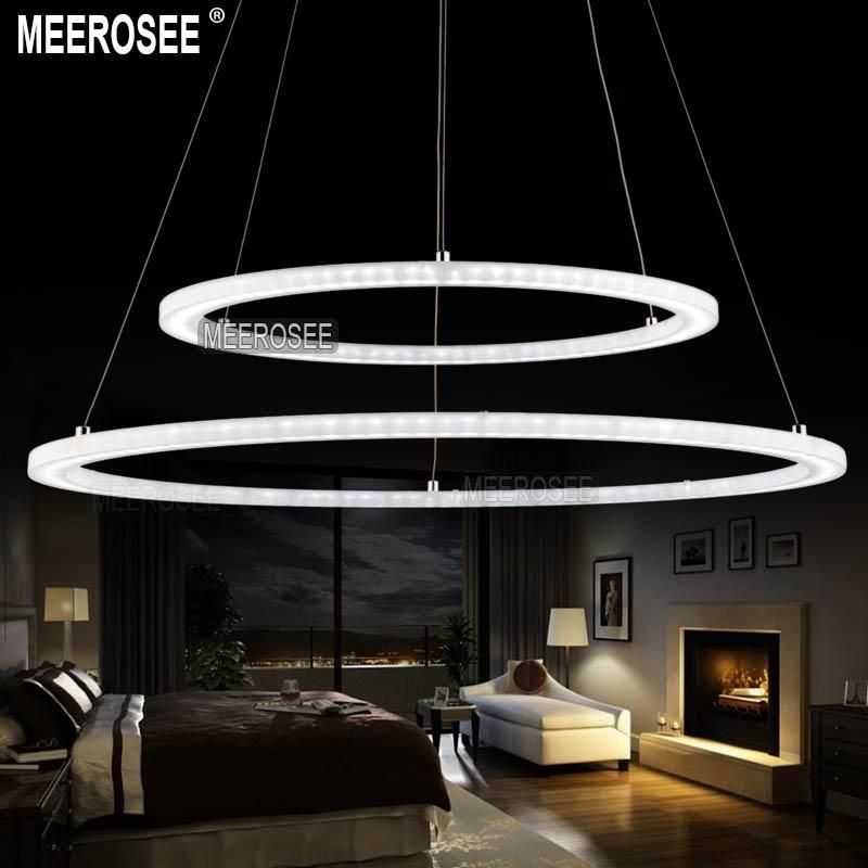 Modern Led Ring Chandelier Light Fixture Circle Suspension Modern Led Ring Chandelier Light Fixture Circle Suspension High Quality White Acrylic Chandeliers Lighting Md5000 Series