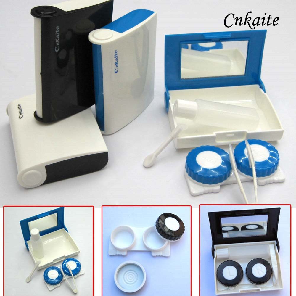 2020 New Contact Lenses Case Box Holder Glasses Lens Container Mirror