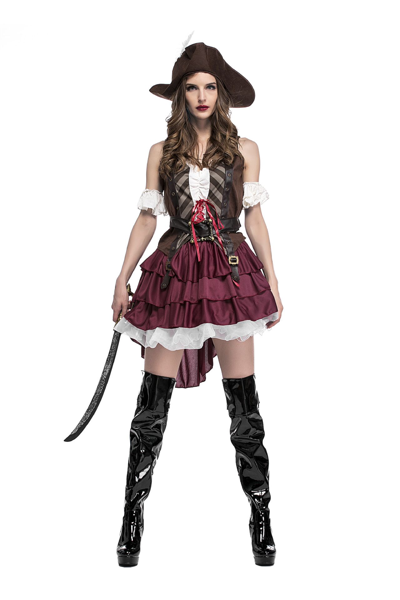 Female Pirate Costume Adult Halloween Fancy Dress