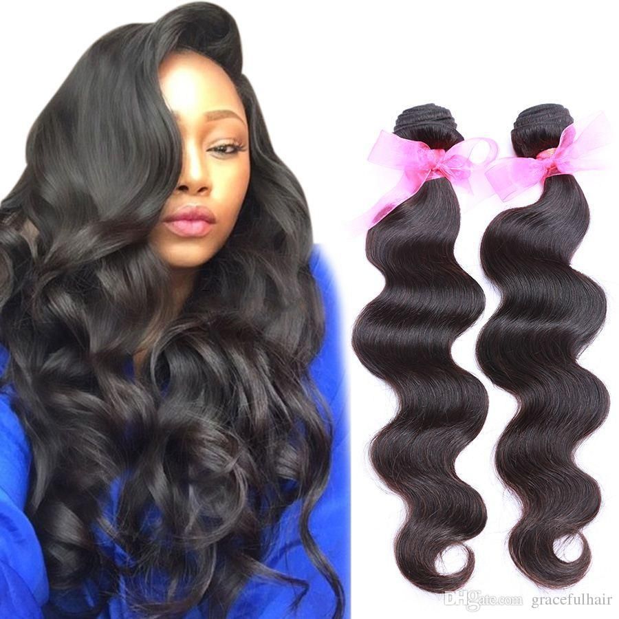 Brazilian Virgin Hair Bundles Body Wave Hair Weaves Remy