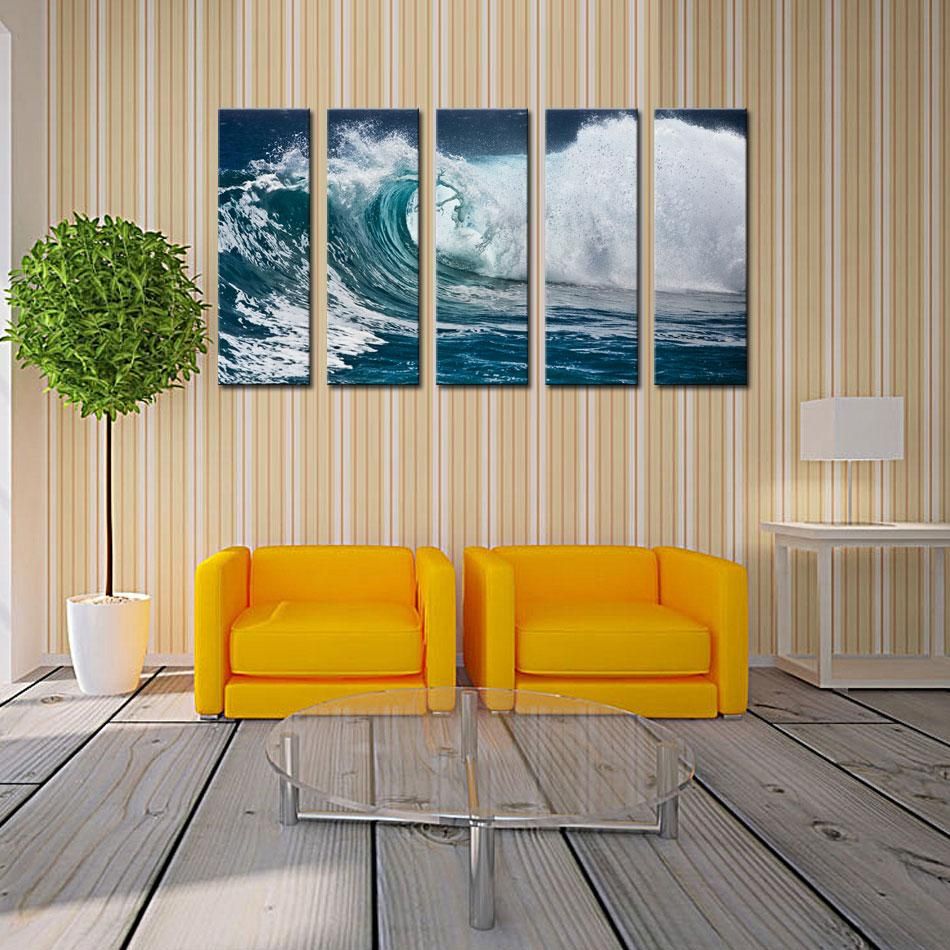 buy cheap paintings for big save wave seascape print on canvas