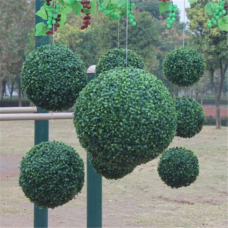 WholesaleModern Plastic Topiary Artificial Leaf Effect Ball Boxwood Unique Decorative Grass Balls WholesaleModern Plastic Topiary Artificial Leaf Effect Ball Boxwood Unique Decorative Grass Balls