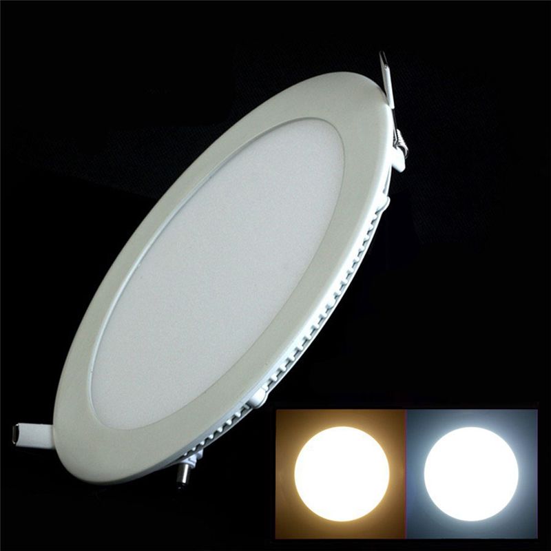 2021 9w Round Ultrathin SMD 2835 Recessed LED Panel Light AC85 265V