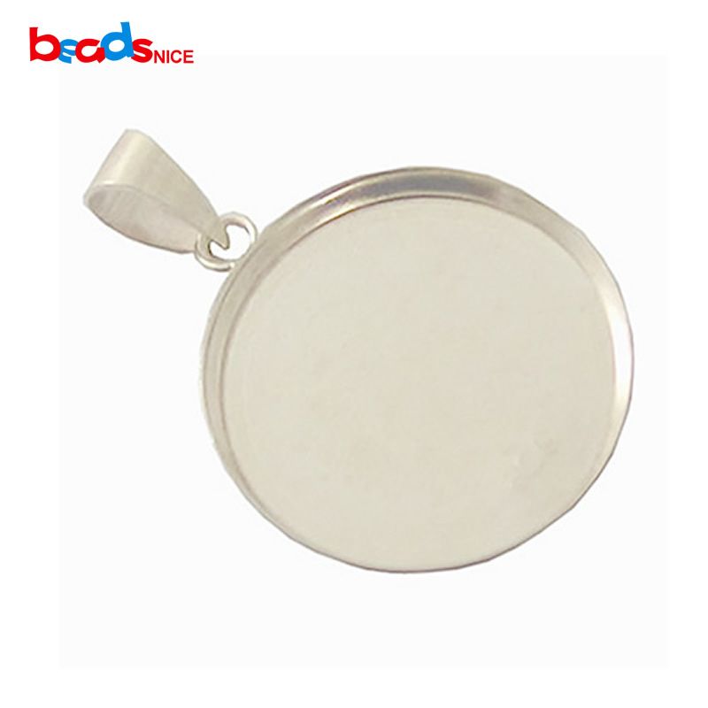 2020 Sterling Silver Pendant Blank, 20mm Inside Diameter19mm, Hole 3