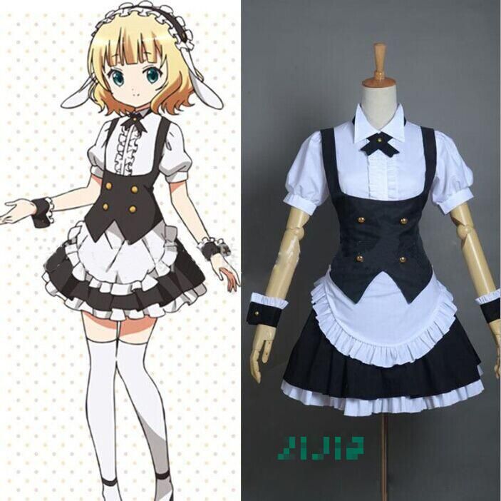 Lovelive Love Live Umi Sonoda Cafe Maid Awakening Uniform Cosplay