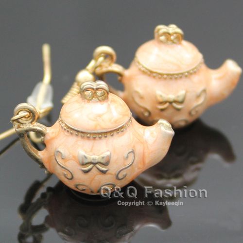 2018 Fab Teapot Bowknot Bow Tie Emboss Alice In Wonderland Dangle 2018 Fab Teapot Bowknot Bow Tie Emboss Alice In Wonderland Dangle Earrings Party From Chll8888 1 61 Dhgate Com