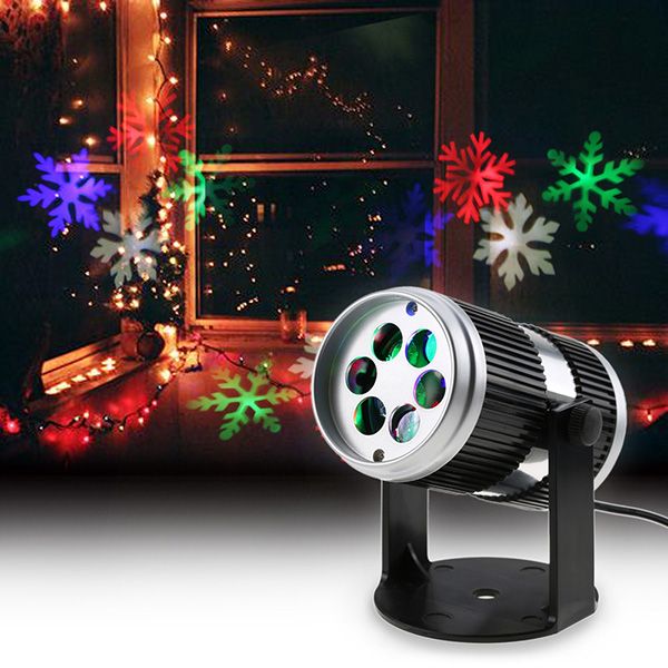 Christmas Laser Projector Activated Moving Dynamic Snowflake Film